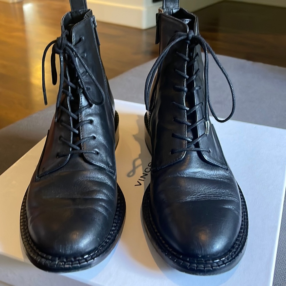 Vince Leather Cabria Boot